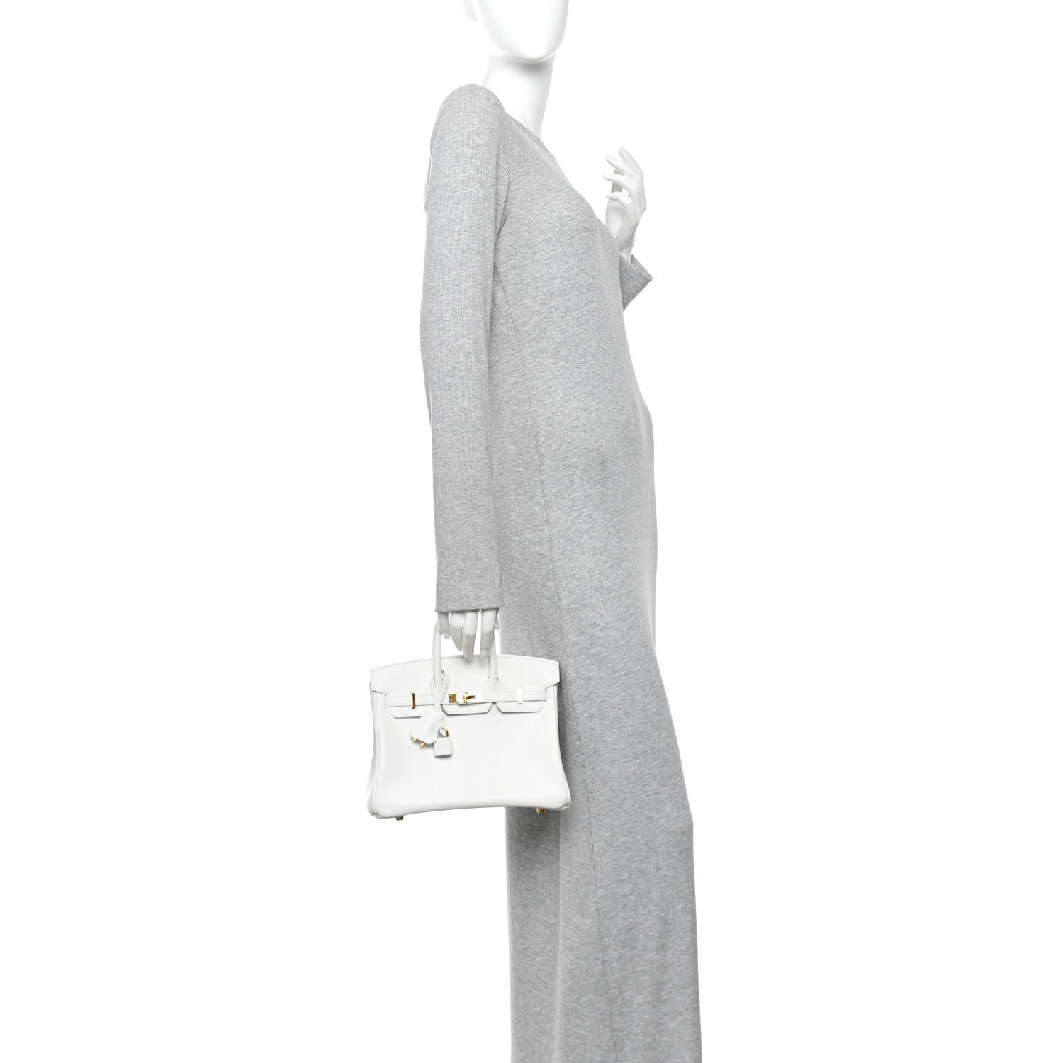 Hermes Swift Birkin 25 New White 2 of 11