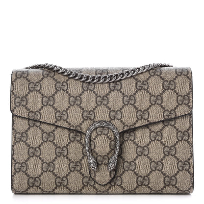 Gucci GG Supreme Monogram Mini Dionysus Chain Wallet Beige Taupe 1 of 7