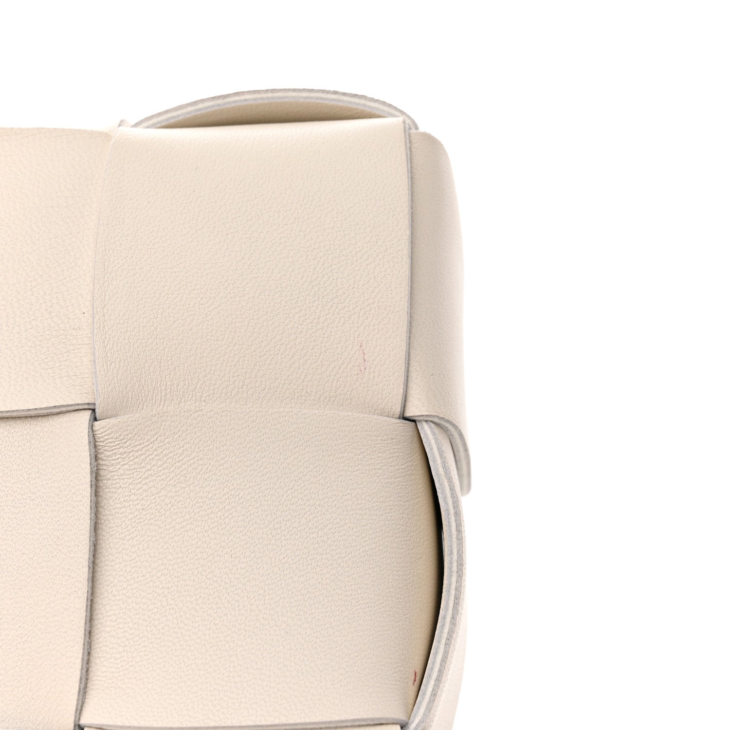 Bottega Veneta Lambskin Maxi Intrecciato Cassette Crossbody Bag White 12 of 12