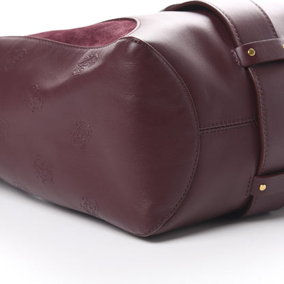 Chloe Smooth Calfskin Embossed Tao Zipped Tote Burnt Brown 8 of 11