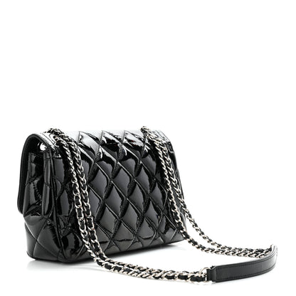 Chanel Patent Quilted Small Coco Shine Flap Black 3 of 11