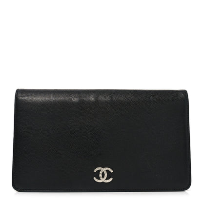 Chanel Caviar Sevruga Yen Wallet Black 1 of 9