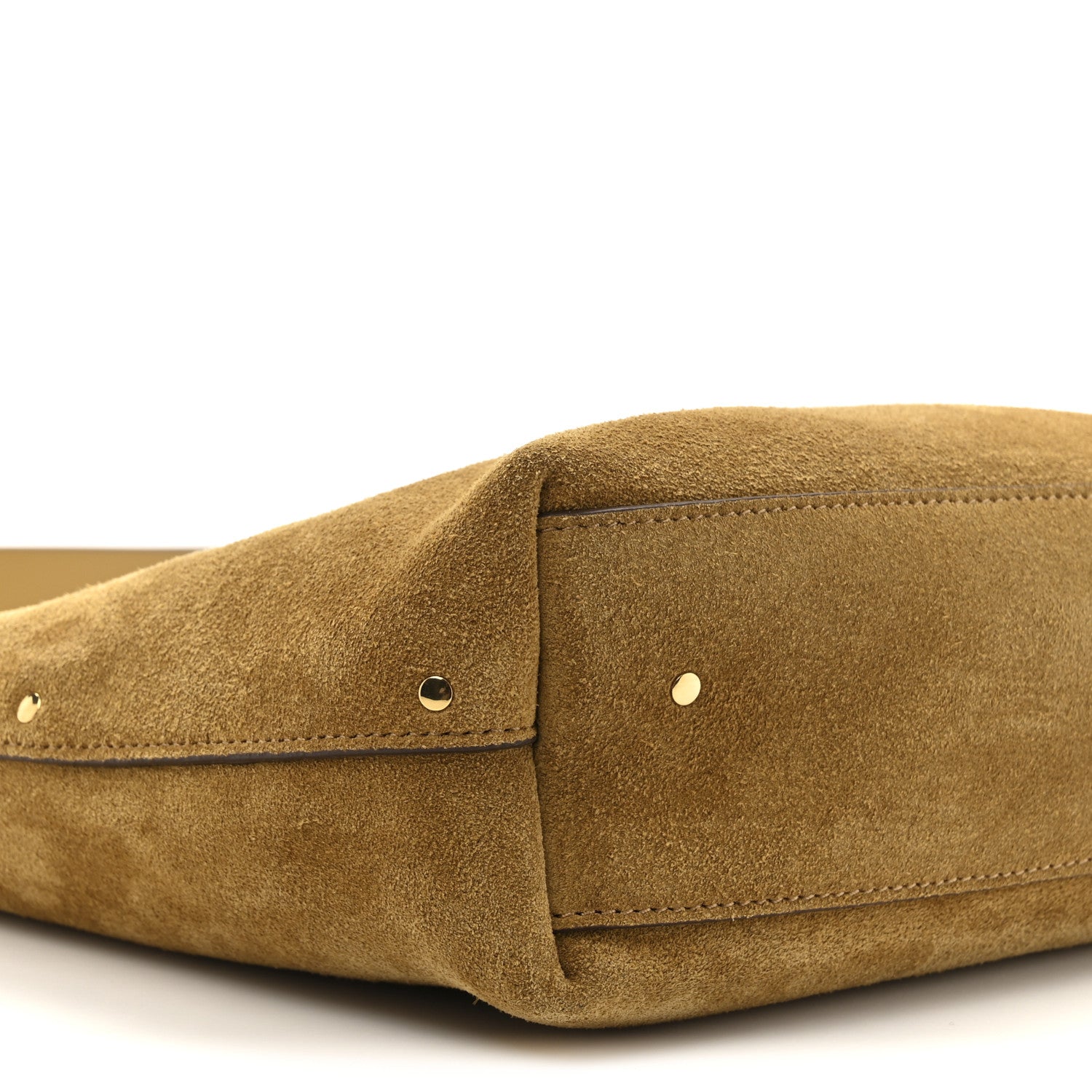 Chloe Suede Calfskin Small Marcie Hobo Bag Gold Khaki 9 of 9