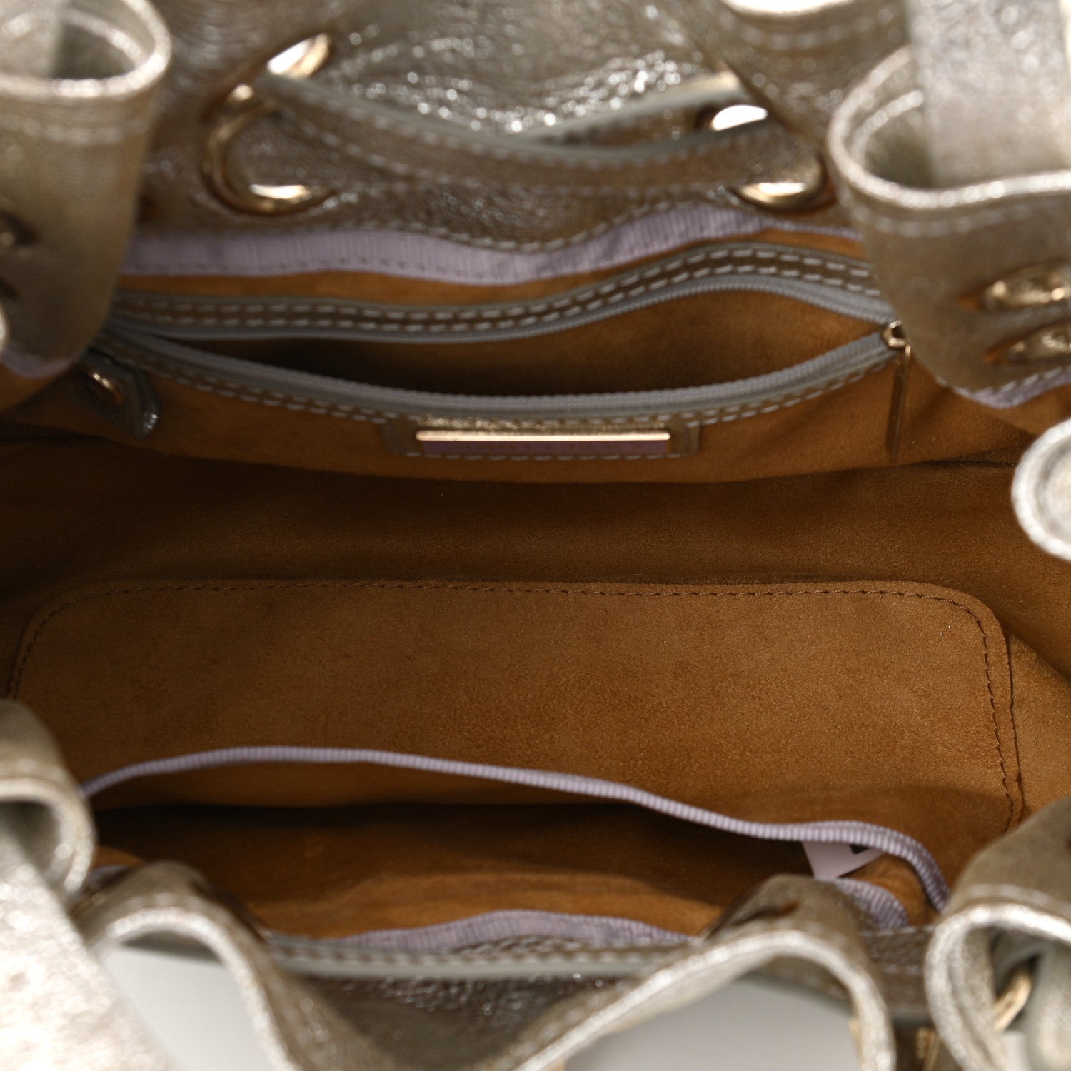 Jimmy Choo Metallic Calfskin Riki Bag Silver 5 of 11