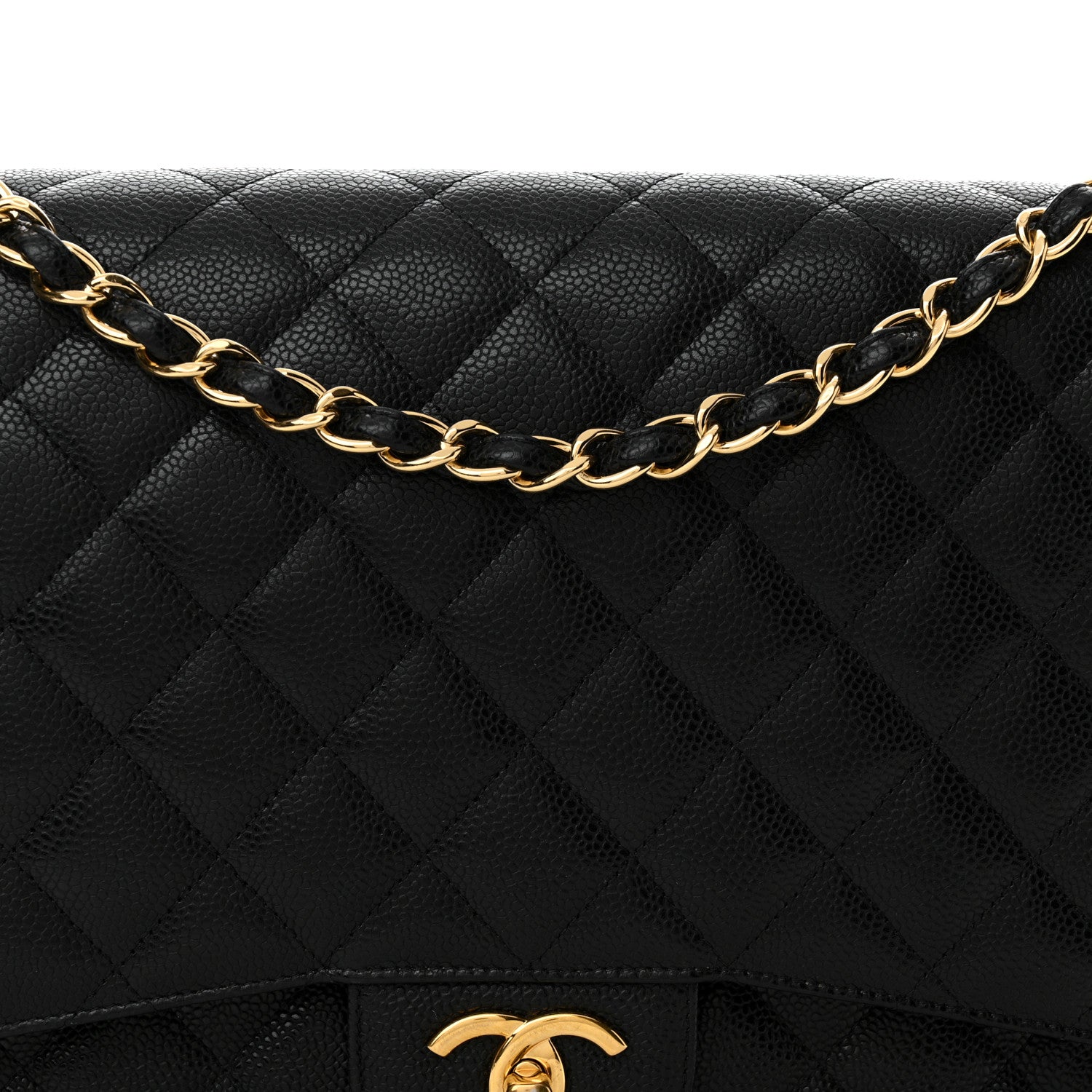Chanel Caviar Quilted Maxi Double Flap Black 8 of 14