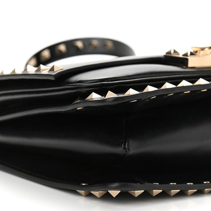Valentino Garavani Vitello Rockstud Top Handle Shoulder Bag Black 8 of 10