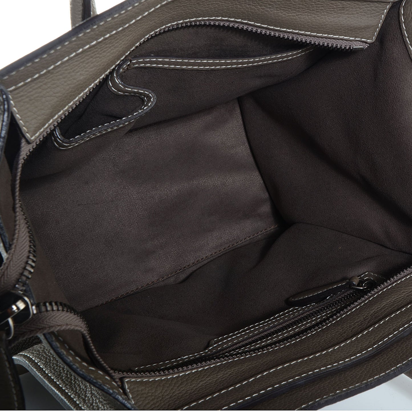Drummed Calfskin Micro Luggage Souris