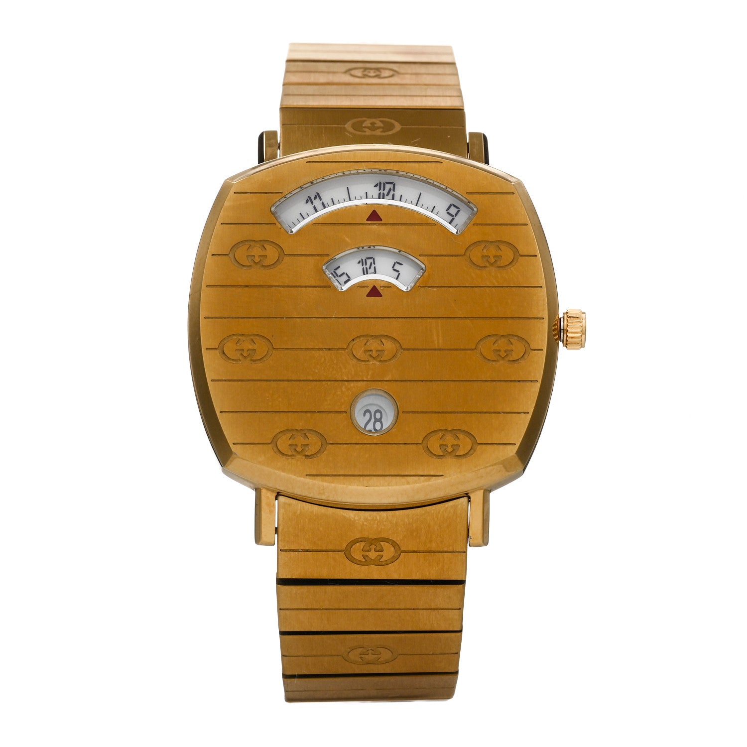 Gucci Stainless Steel 35mm Grip Quartz Watch Gold 1 of 4