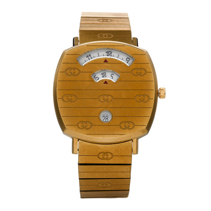 Gucci Stainless Steel 35mm Grip Quartz Watch Gold 1 of 4