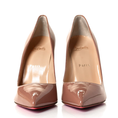 Christian Louboutin Patent Pigalle 100 Pumps 38 Nude 3 of 10
