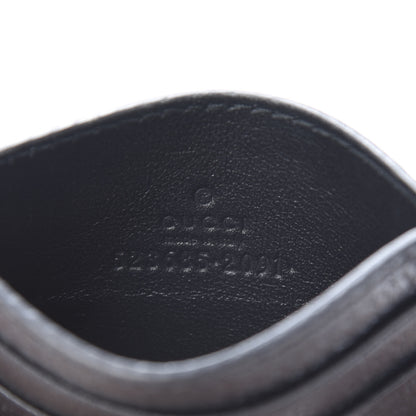 Gucci Pebbled Calfskin Animalier Card Holder Black 6 of 7