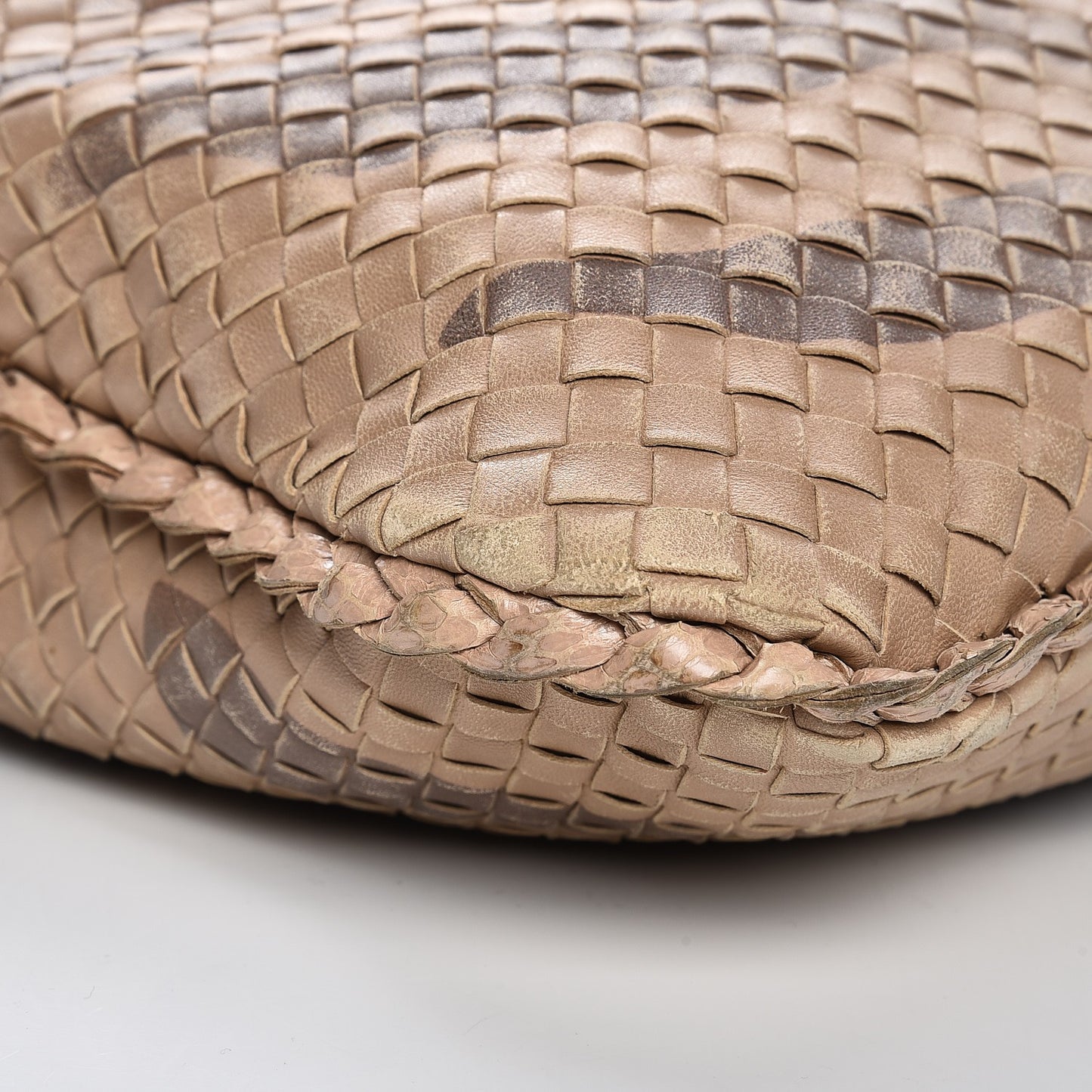 Nappa Snakeskin Intrecciato Maxi Veneta Tiger Print Hobo Maple