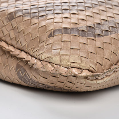 Bottega Veneta Nappa Snakeskin Intrecciato Maxi Veneta Tiger Print Hobo Maple 13 of 14