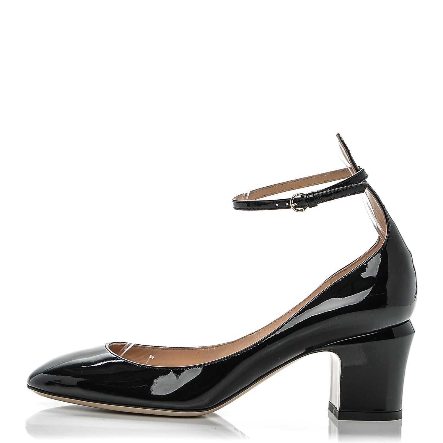 Valentino Garavani Patent Tan-Go Mary Jane 60mm Pumps 37.5 Black 1 of 8