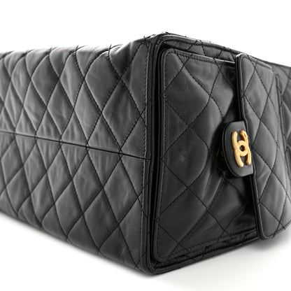 Chanel Shiny Crumpled Calfskin Quilted Medium Chanel 25 Handbag Black 10 of 11