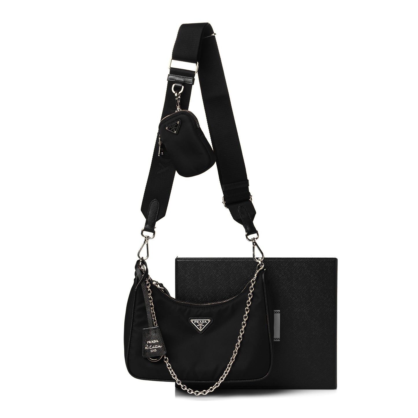 Nylon Re-Edition 2005 Shoulder Bag Black