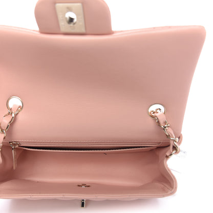 Chanel Lambskin Quilted Mini Rectangular Flap Light Pink 5 of 10
