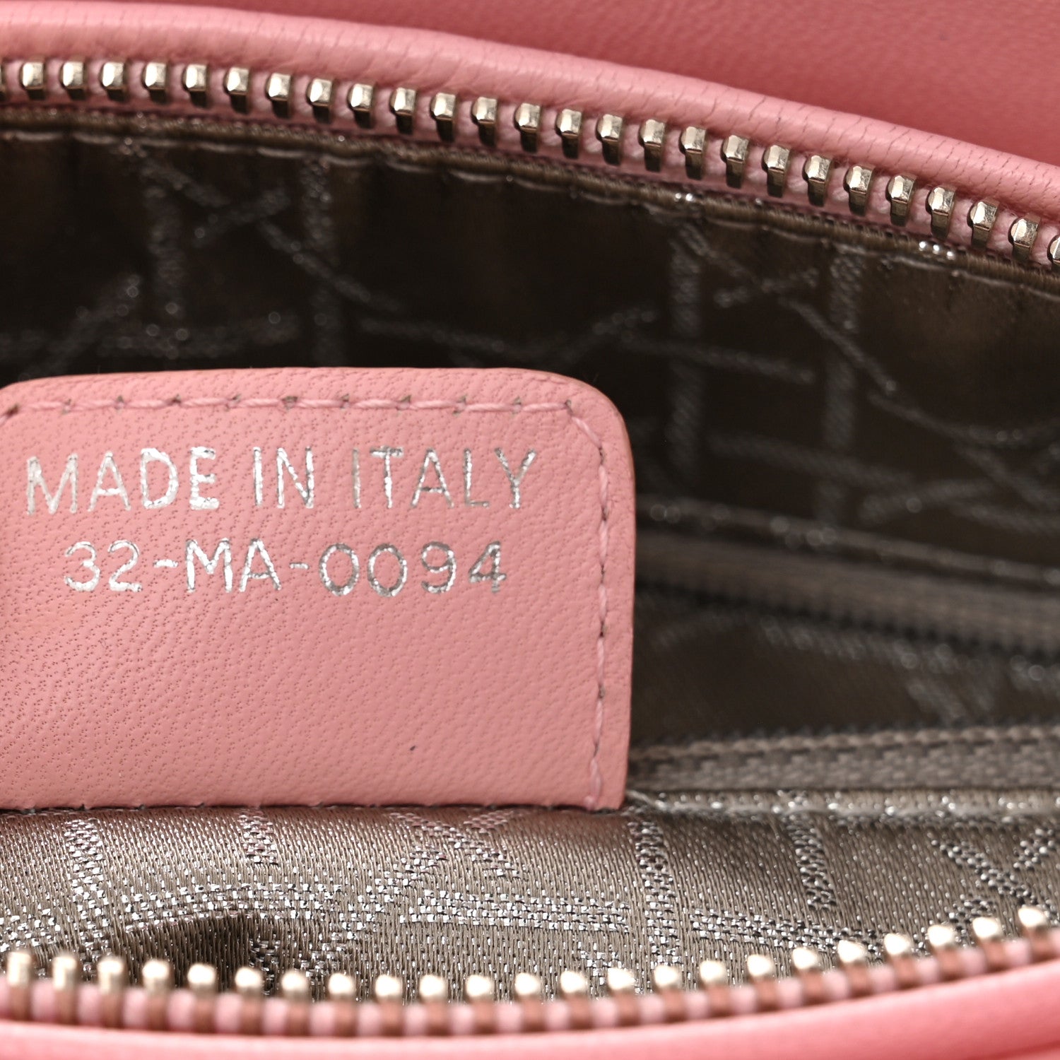 Christian Dior CHRISTIAN DIOR Lambskin Cannage Medium Lady Dior Pink 6 of 10