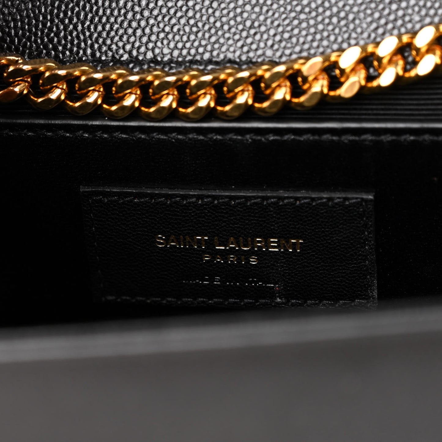 Grain De Poudre Medium Classic Monogram Kate Satchel Black