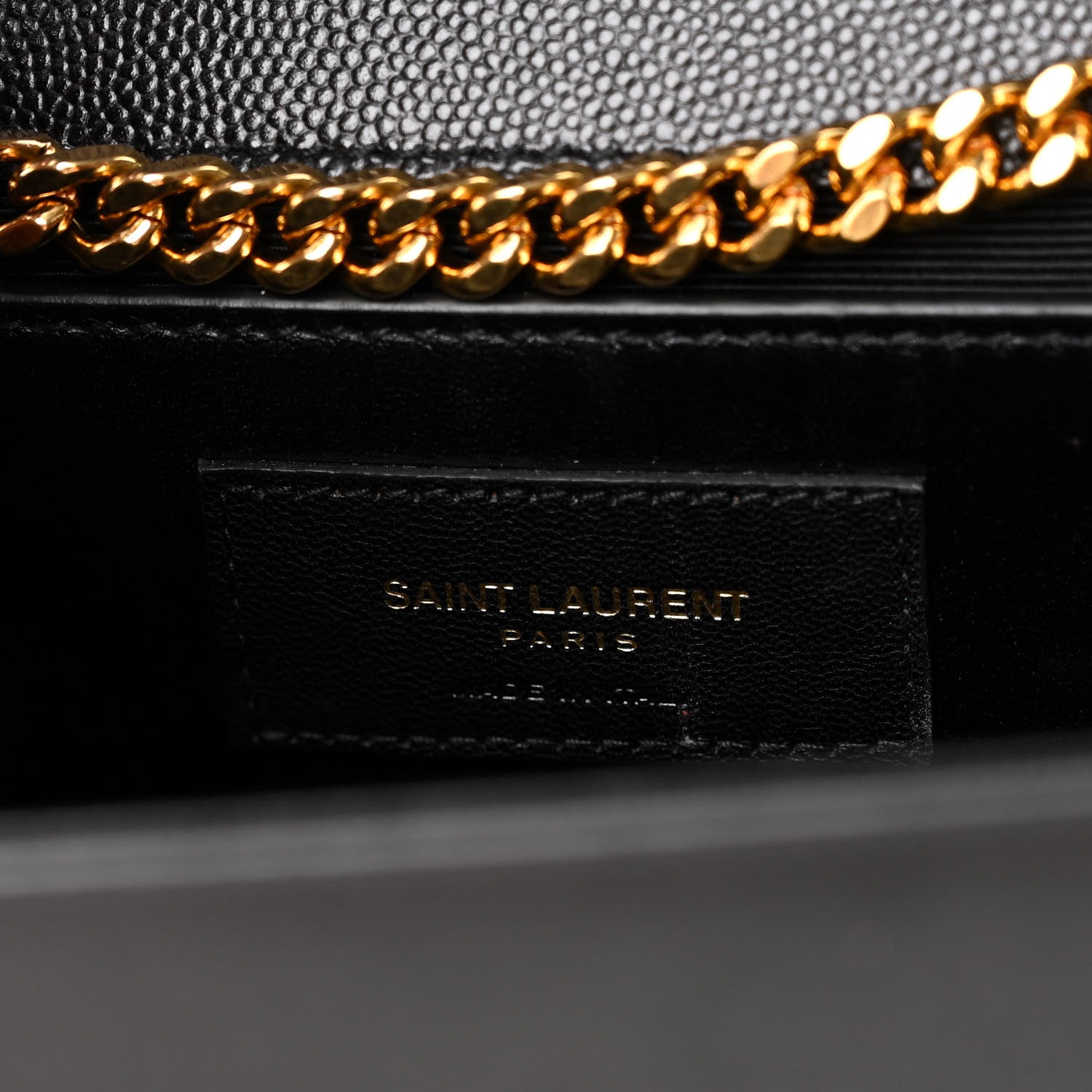 Saint Laurent Grain De Poudre Medium Classic Monogram Kate Satchel Black 6 of 10