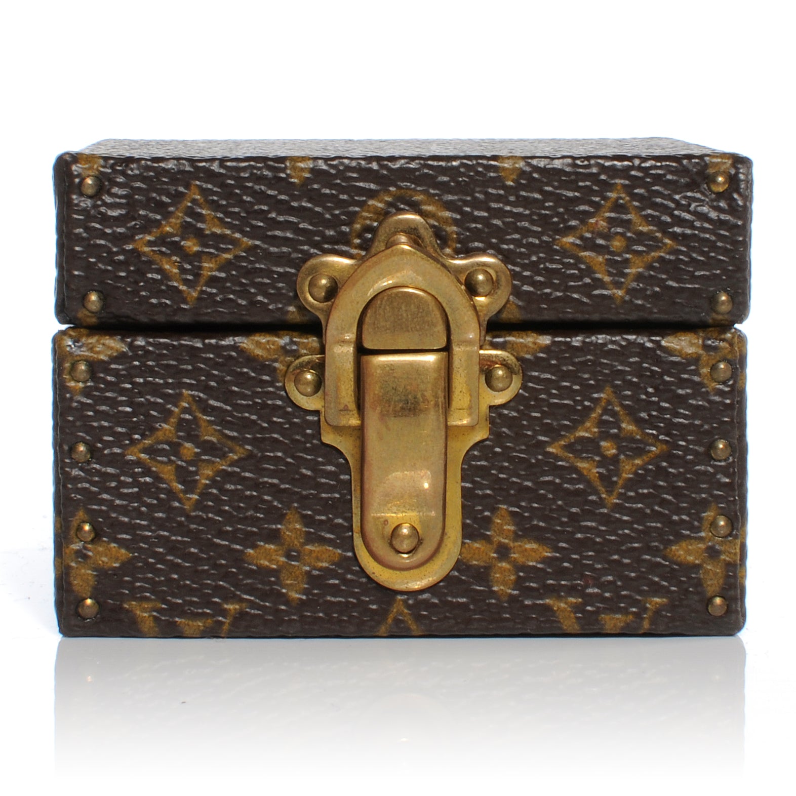 Louis Vuitton Monogram Ring Box Mini Trunk Case 1 of 5