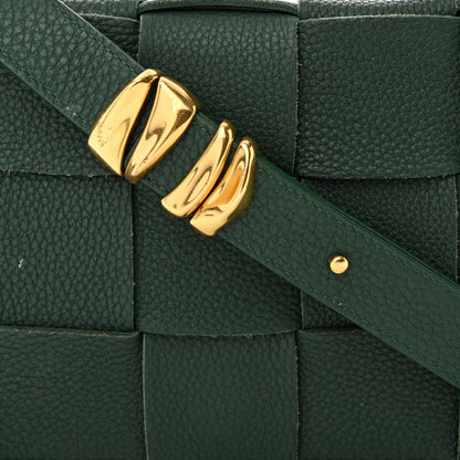 Bottega Veneta Grained Calfskin Maxi Intrecciato Cassette Crossbody Bag Raintree Green 8 of 11