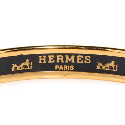 Hermes Narrow Enamel Printed Brazil Bracelet 62 4 of 6