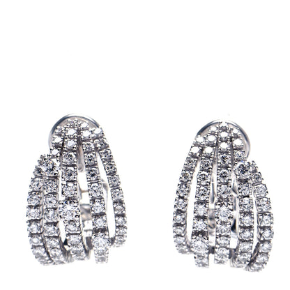 Damiani 18K White Gold Diamond Notte Di San Lorenzo Earrings 1 of 6