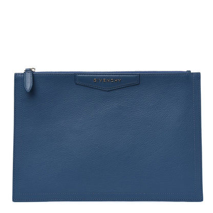 Givenchy Sugar Goatskin Medium Antigona Pouch Mineral Blue 1 of 5