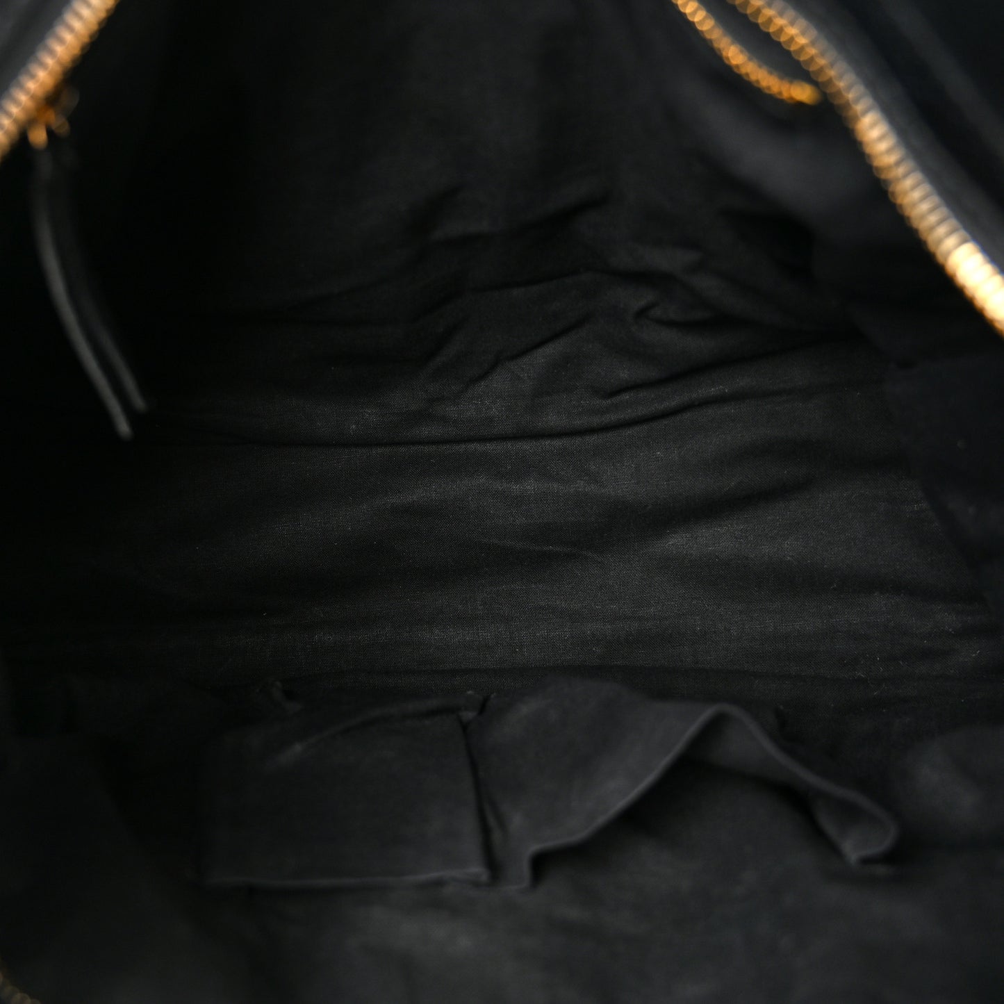 Chevre Gold Metallic Edge Hardware City Black