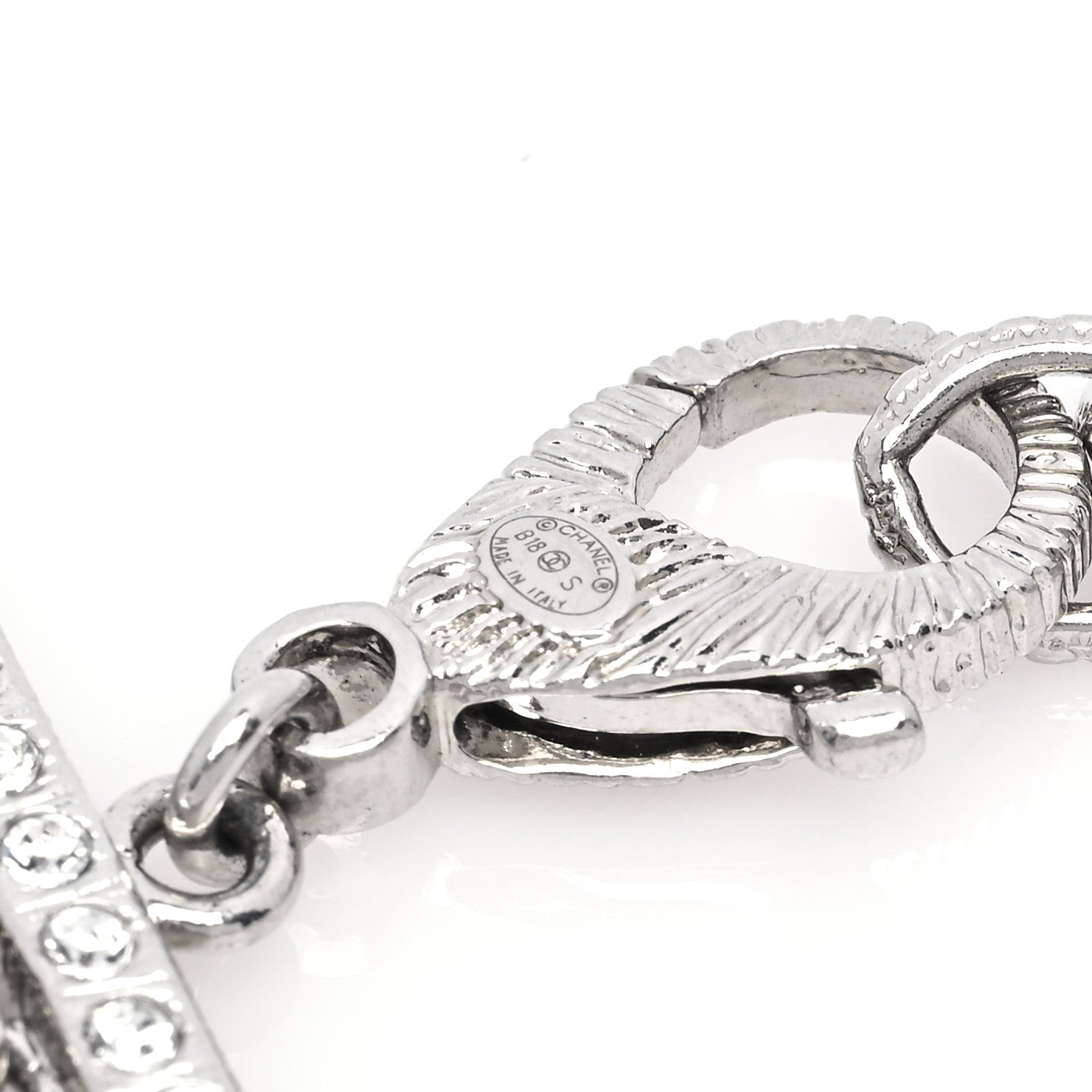 Chanel Strass Bubble CC Multi Strand Necklace Silver 5 of 5