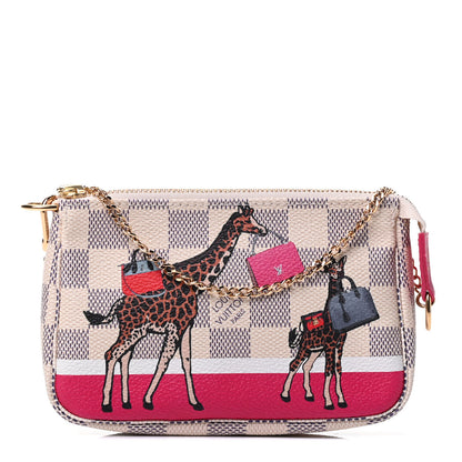 Louis Vuitton Damier Azur 2017 Christmas Animation Mini Pochette Accessories 1 of 4