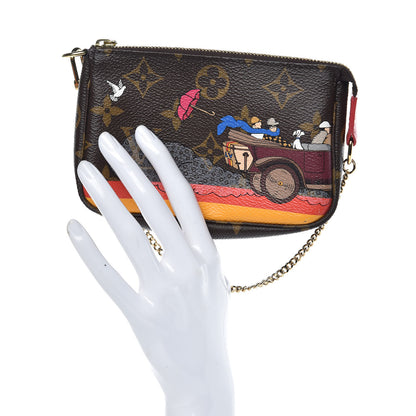 Louis Vuitton Monogram 2015 Christmas Animation Mini Pochette Accessories 2 of 10