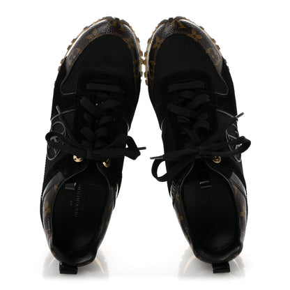 Louis Vuitton Suede Monogram Run Away Sneakers 36.5 Black 2 of 11