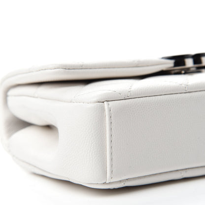 Chanel Caviar Quilted My Everything Small Flap White Black 6 of 11