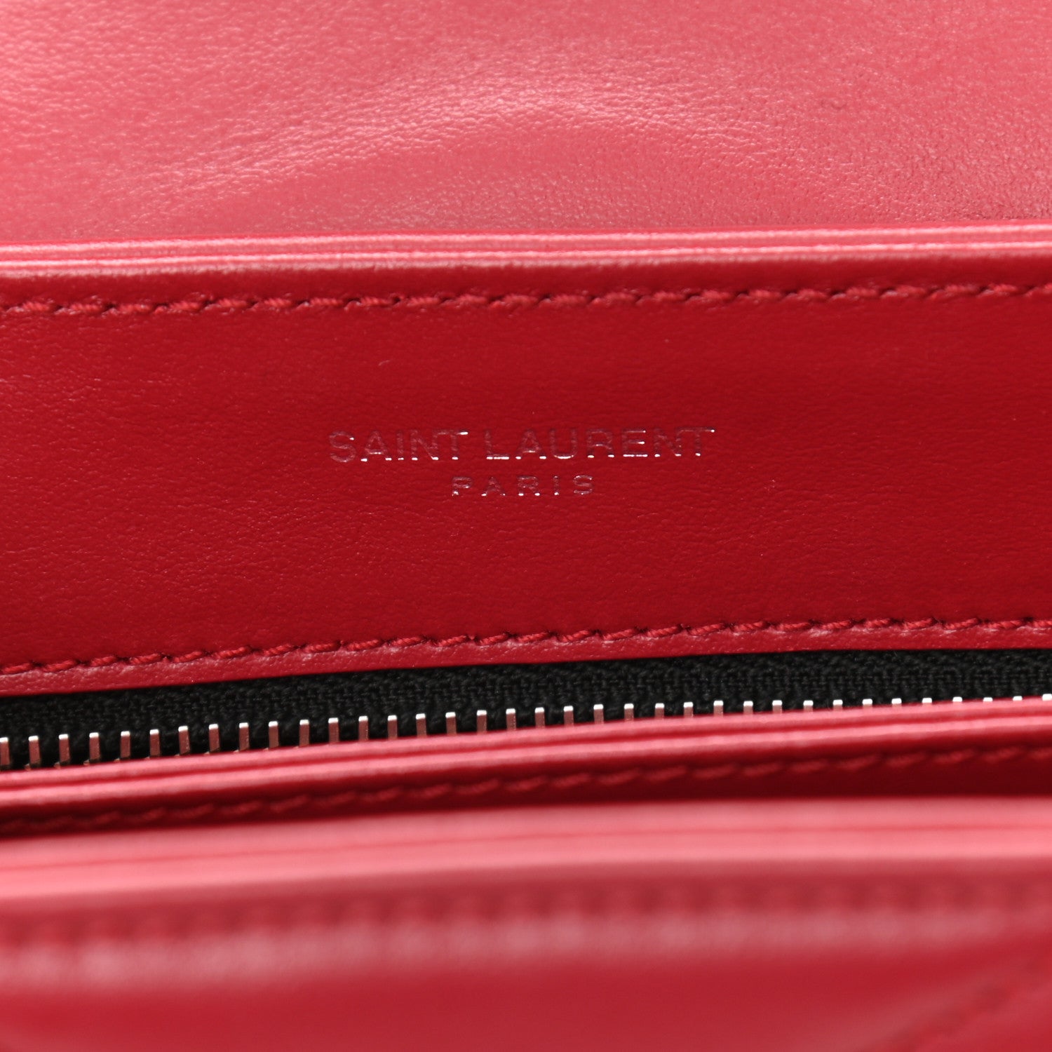 Saint Laurent Calfskin Y Quilted Monogram Toy Loulou Crossbody Bag New Lipstick 6 of 12