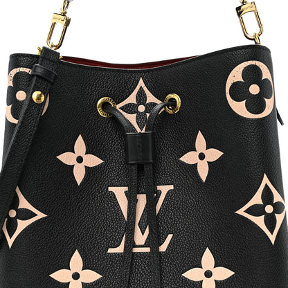 Louis Vuitton Empreinte Monogram Giant Neonoe MM Black Beige 8 of 11