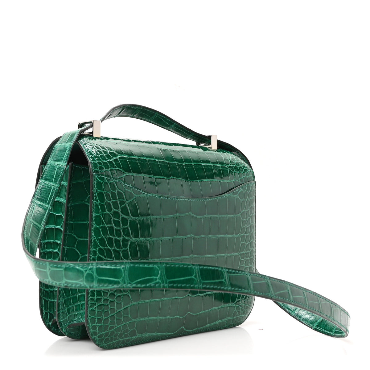 Shiny Alligator Constance 24 Vert Emeraude
