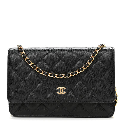 Chanel Caviar Quilted Wallet On Chain WOC Black 1 of 11