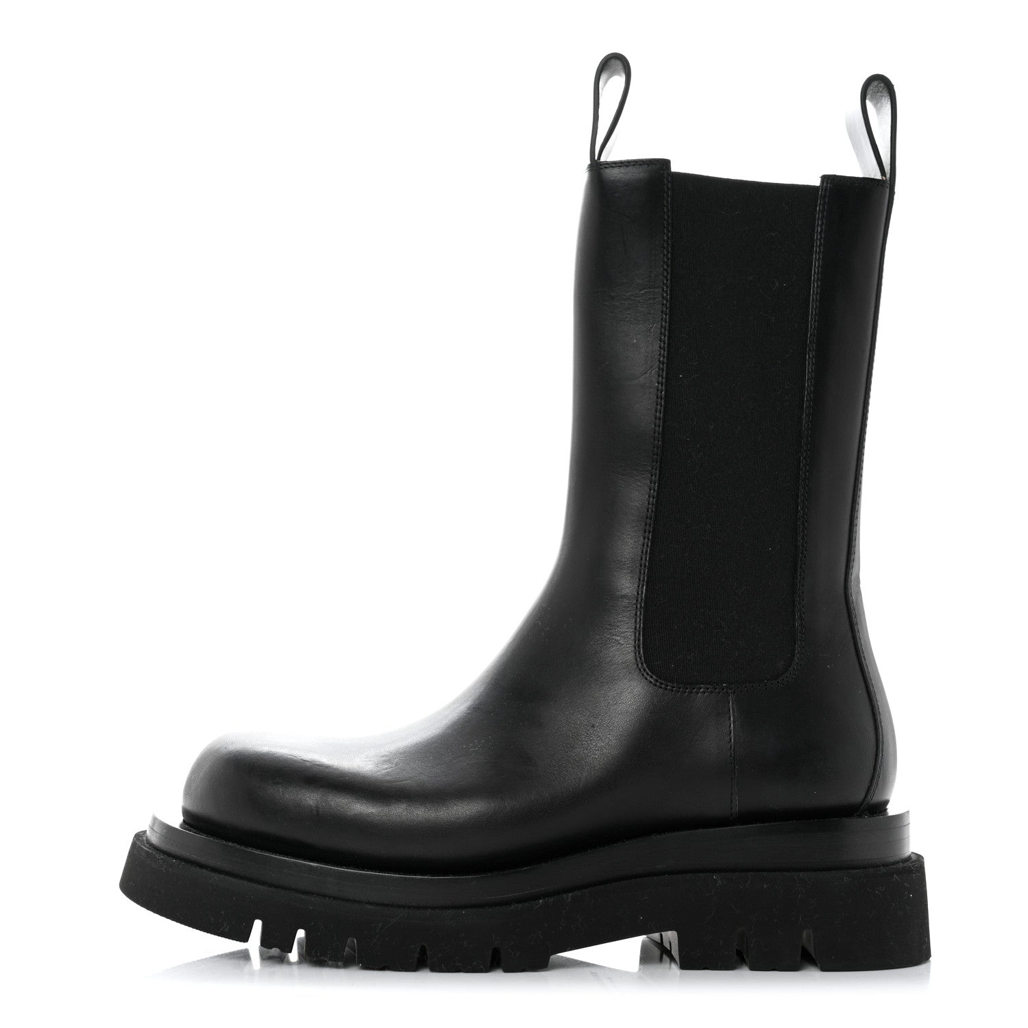 Bottega Veneta Calfskin The Lug Chelsea 55mm Boots 38 Black 1 of 9