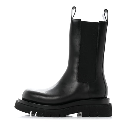 Bottega Veneta Calfskin The Lug Chelsea 55mm Boots 38 Black 1 of 9