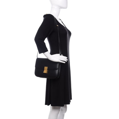 Celine Box Calfskin Medium Classic Box Flap Bag Black 2 of 11