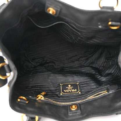 Prada Vitello Daino Shoulder Bag Black 5 of 18