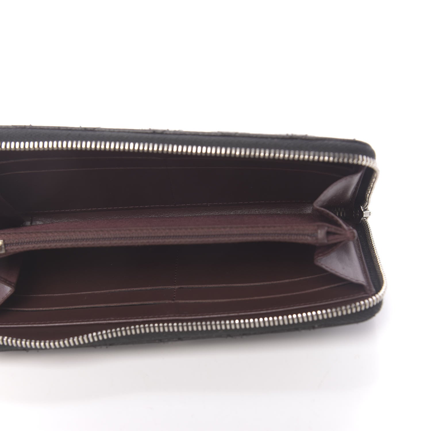 Chanel Caviar Quilted Large Gusset Zip Around Wallet Black 5 of 8