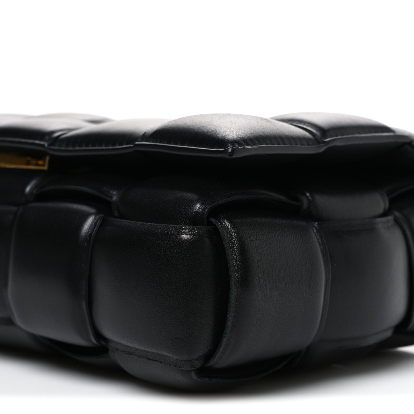 Nappa Intrecciato Orto Messenger Bag Black Black