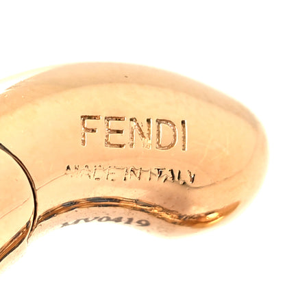 Fendi Metal Crystal Ear Cuff Gold Blue 3 of 3