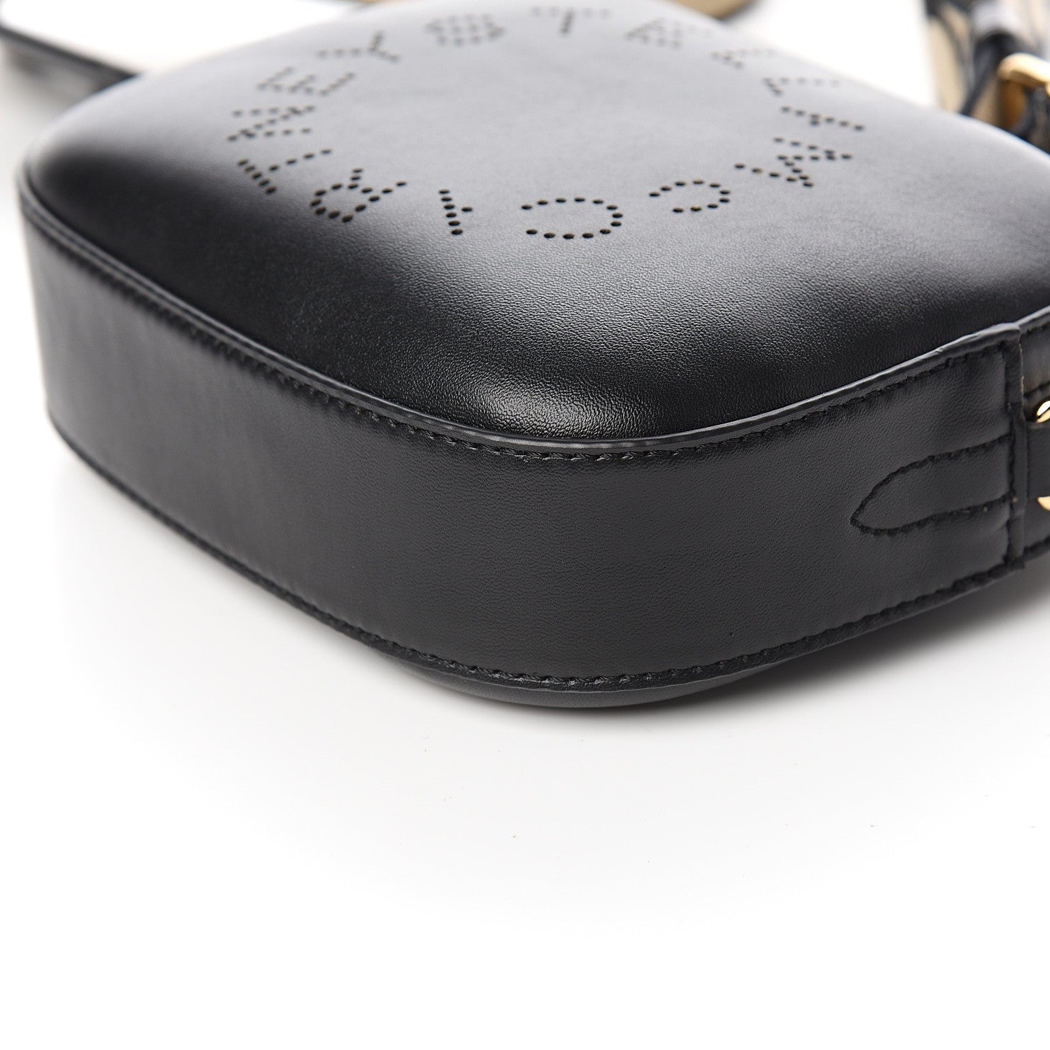 Stella McCartney Eco Alter Nappa Perforated Logo Convertible Belt Bag Black 8 of 8