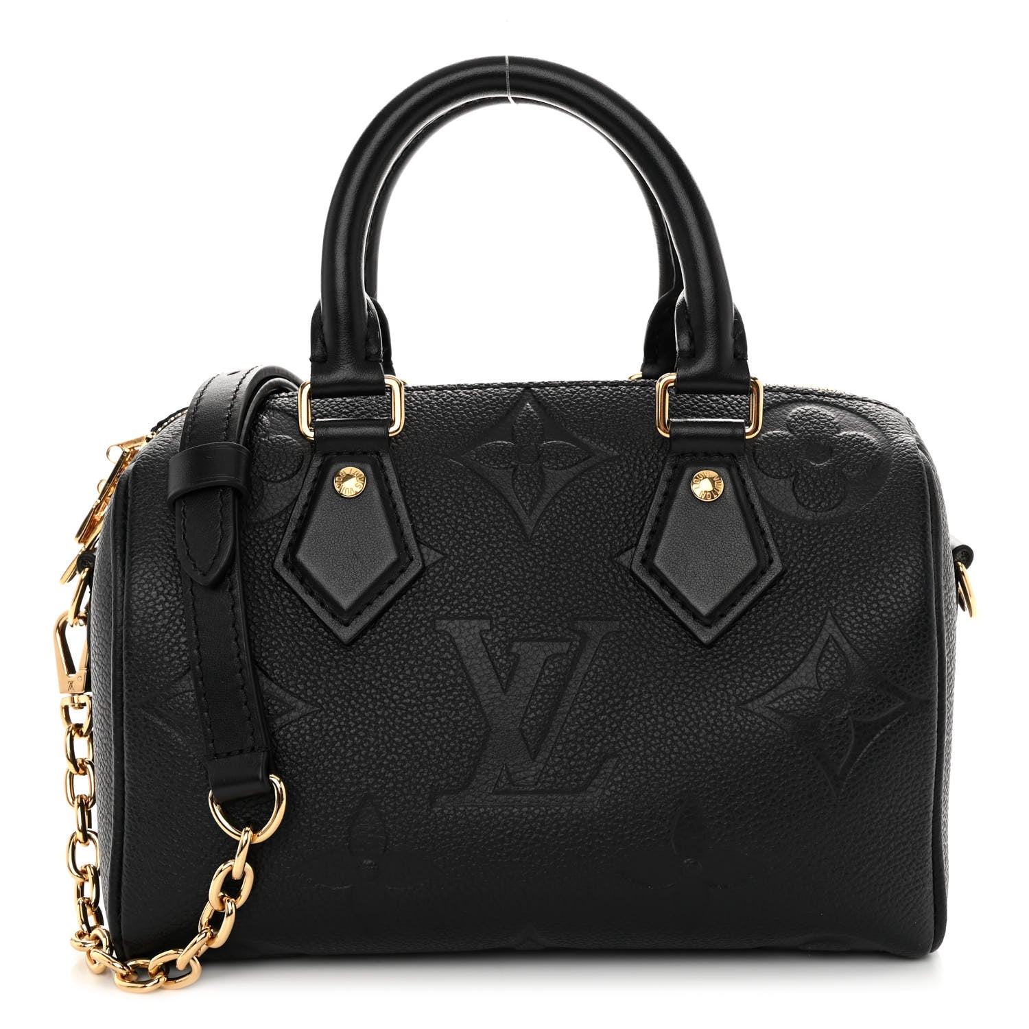 Louis Vuitton Empreinte Monogram Giant Speedy Bandouliere 20 Black 1 of 8