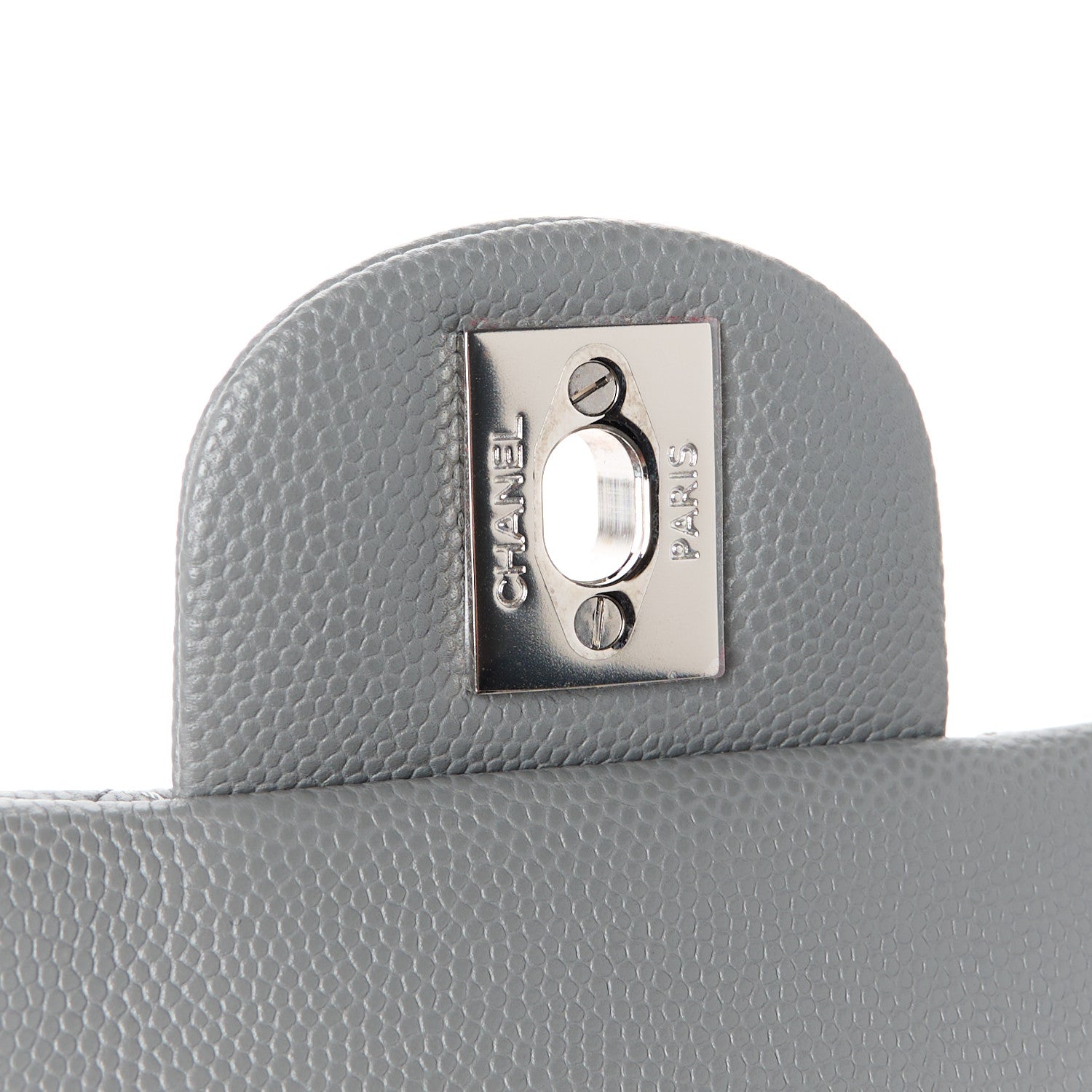 Chanel Caviar Quilted Mini Rectangular Flap Grey 6 of 12