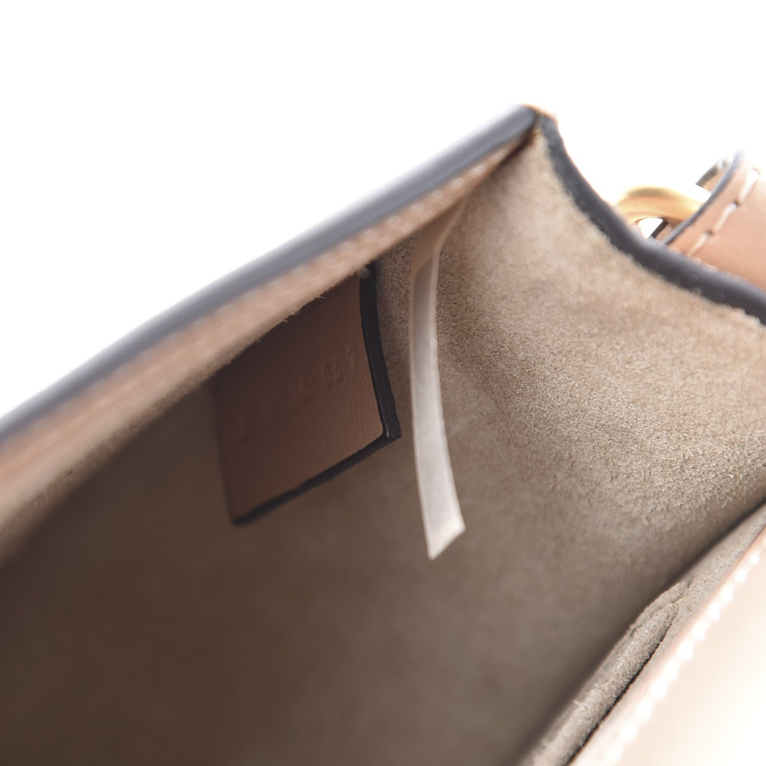 Chloe Calfskin Suede Small Nile Bracelet Bag Biscotti Beige 6 of 9